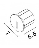 ΣΠΟΤ ΧΩΝΕΥΤΟ LED 3W 9136185 3000K IP54 ΜΑΥΡΟ