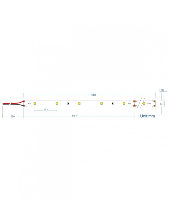 TAINIA LED 24V 6W IP20 3000K 50-0061