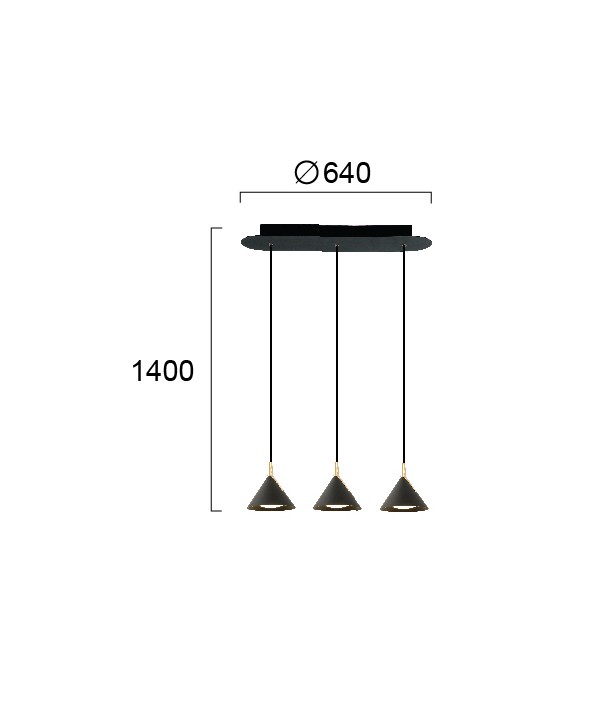 ΦΩΤΙΣΤΙΚΟ ΡΑΓΑ LED 3Φ 4274200 3000K M