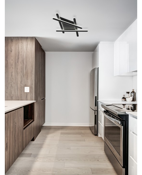 ΦΩΤΙΣΤΙΚΟ ΟΡΟΦΗΣ LED 60W 9210925 ΜΑΥΡΟ 3000Κ DIMMABLE