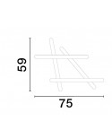 ΦΩΤΙΣΤΙΚΟ ΟΡΟΦΗΣ LED 60W 9210925 ΜΑΥΡΟ 3000Κ DIMMABLE
