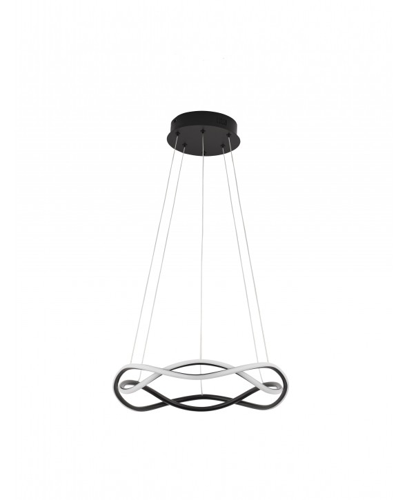 ΦΩΤΙΣΤΙΚΟ ΚΡΕΜΑΣΤΟ LED 27W 9348101 3000K ΜΑΥΡΟ