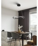 ΦΩΤΙΣΤΙΚΟ ΚΡΕΜΑΣΤΟ LED 27W 9348101 3000K ΜΑΥΡΟ