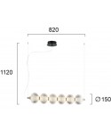 ΦΩΤΙΣΤΙΚΟ ΚΡΕΜΑΣΤΟ ΡΑΓΑ LED 23W  4297600 3000K ΔΙΑΦΑΝΟ-ΧΡΥΣΟ