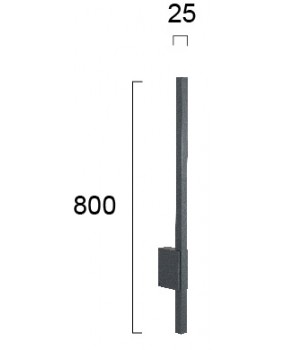 ΑΠΛΙΚΑ LED 13W 4262600 3000K ΑΝΘΡΑΚΙ IP54 2