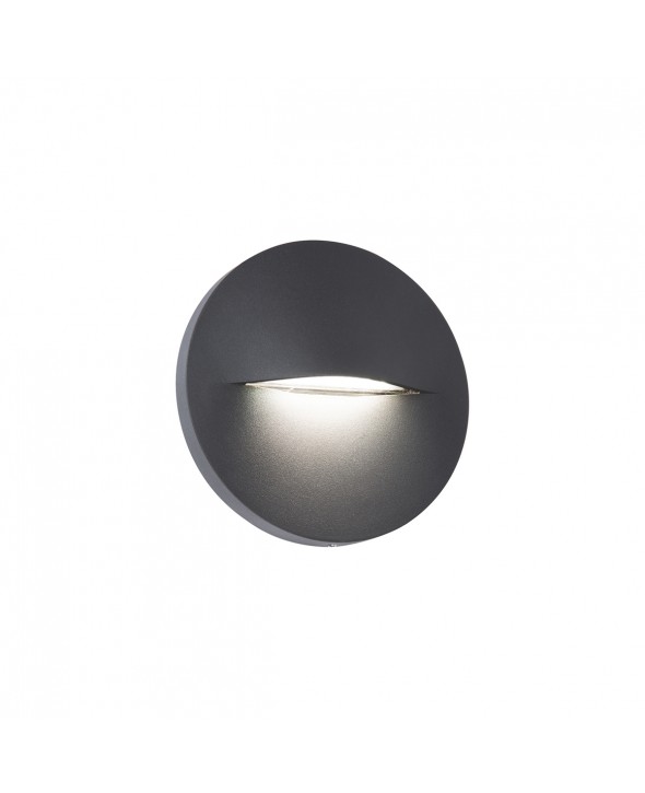 ΑΠΛΙΚΑ ΑΛΟΥΜΙΝΙΟΥ LED 3W 4298300 3000K ΑΝΘΡΑΚΙ IP65