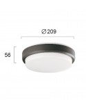 ΠΛΑΦΟΝΙΕΡΑ LED 10W 4141701 ΑΝΘΡΑΚΙ