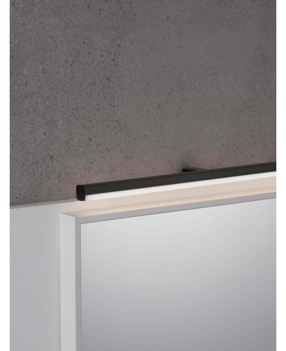 ΑΠΛΙΚΑ ΜΠΑΝΙΟΥ LED 18W 787015 3000K ΜΑΥΡΟ