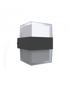 ΑΠΛΙΚΑ UP DOWN LED 8W 3000K  80203241 ΑΝΘΡΑΚΙ ΙΡ44