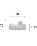 ΑΠΛΙΚΑ ΜΕΤΑΛΛΙΚΗ LED 7W 3000K 4293500 IP54
