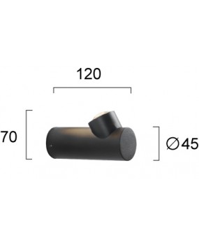 ΑΠΛΙΚΑ ΜΕΤΑΛΛΙΚΗ LED 7W 3000K 4293501 IP54 2