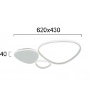 ΦΩΤΙΣΤΙΚΟ ΟΡΟΦΗΣ LED 33w 4301600 3000K ΑΣΗΜΙ ΜΑΤ