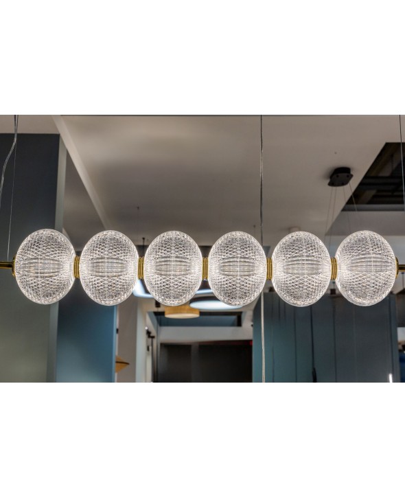 ΦΩΤΙΣΤΙΚΟ ΚΡΕΜΑΣΤΟ ΡΑΓΑ LED 23W  4297600 3000K ΔΙΑΦΑΝΟ-ΧΡΥΣΟ