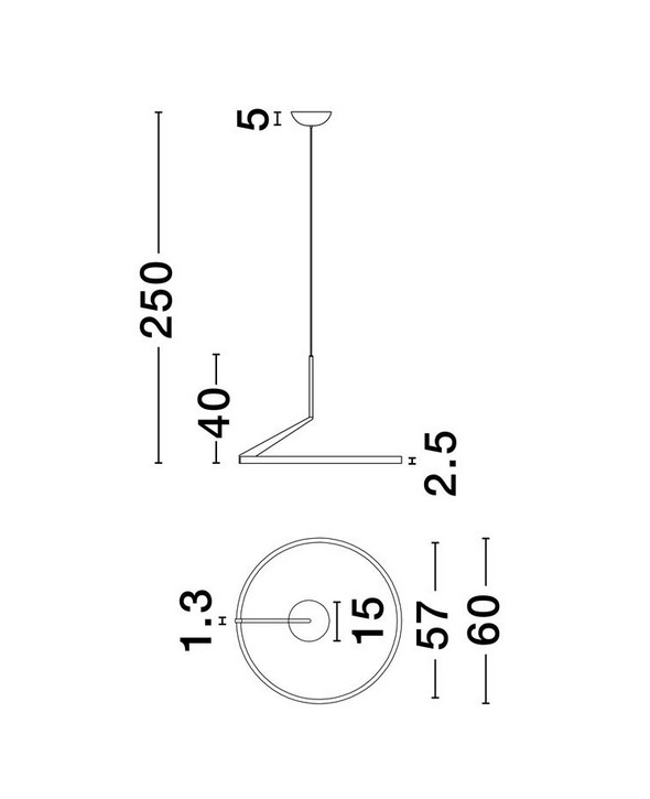 ΦΩΤΙΣΤΙΚΟ ΚΡΕΜΑΣΤΟ LED 31W 9088148 2700K-3000K-4000K ΜΑΥΡΟ CCT
