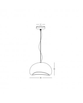 ΦΩΤΙΣΤΙΚΟ ΚΡΕΜΑΣΤΟ 23162 Φ60 METAL FIBERGLASS 2