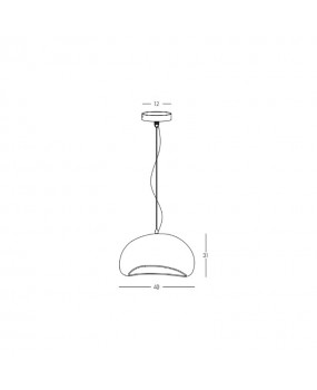 ΦΩΤΙΣΤΙΚΟ ΚΡΕΜΑΣΤΟ 23161 Φ40 METAL FIBERGLASS 2