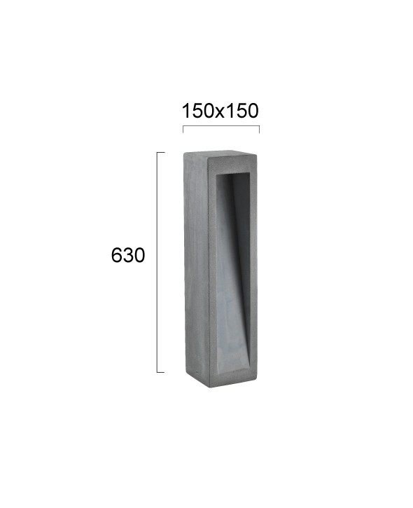 ΚΟΛΩΝΑΚΙ ΔΑΠΕΔΟΥ  LED 6W 4290500 ΤΣΙΜΕΝΤΟ 3000K ΙΡ65