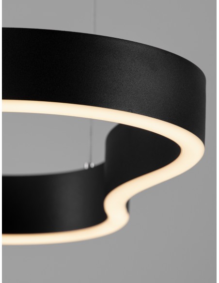 ΦΩΤΙΣΤΙΚΟ ΚΡΕΜΑΣΤΟ LED 52W 9345691 3000K ΜΑΥΡΟ TRIAC DIMMABLE