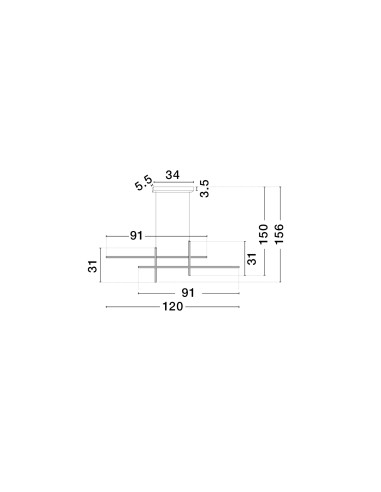 ΦΩΤΙΣΤΙΚΟ ΚΡΕΜΑΣΤΟ LED 40W 9081831 3200K ΛΕΥΚΟ...