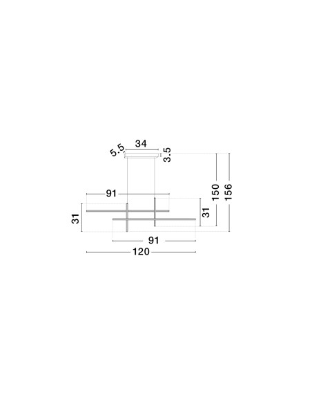 ΦΩΤΙΣΤΙΚΟ ΚΡΕΜΑΣΤΟ LED 40W 9081831 3200K ΛΕΥΚΟ TRIAC DIMMABLE