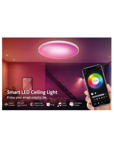 ΠΛΑΦΟΝΙΕΡΑ LED 48W RGB 42029