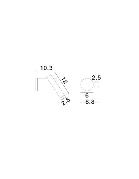 ΣΠΟΤ LED 4W 9540284 3000K ΛΕΥΚΟ TOUCH DIMMABLE
