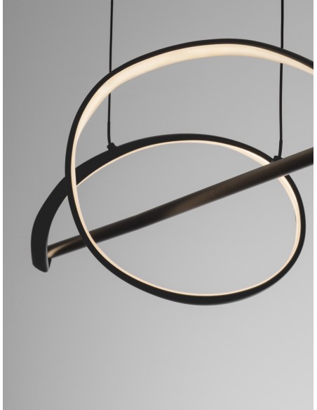 ΦΩΤΙΣΤΙΚΟ ΚΡΕΜΑΣΤΟ LED 26W 9001094 3000K DIMMABLE ΜΑΥΡΟ