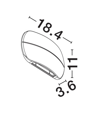 ΑΠΛΙΚΑ LED 10W 9030746 3000K ΜΑΥΡΟ ΙΡ65