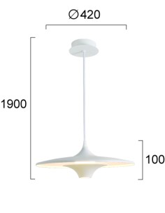 ΦΩΤΙΣΤΙΚΟ ΚΡΕΜΑΣΤΟ LED 19W 4319500 3000K ΛΕΥΚΟ 2