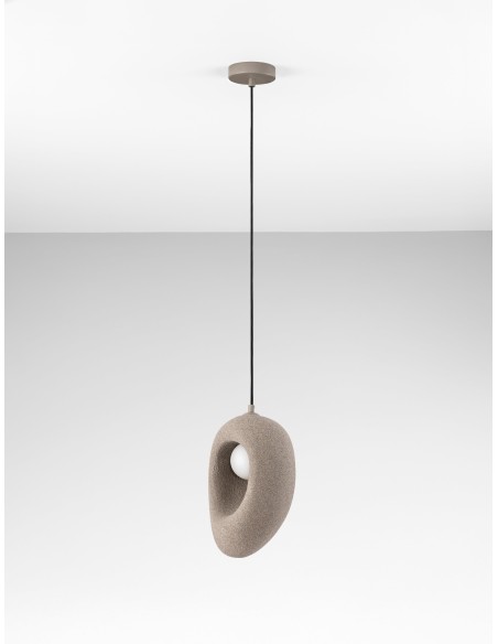 ΦΩΤΙΣΤΙΚΟ ΚΡΕΜΑΣΤΟ 9002686  Stone Brown Polyurethane & Resin