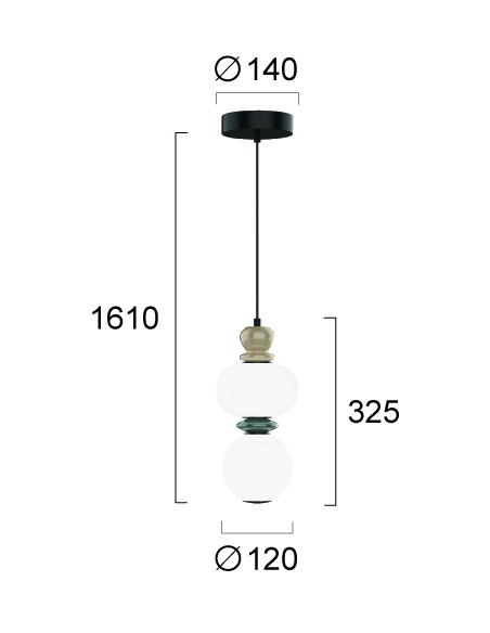 ΦΩΤΙΣΤΙΚΟ ΚΡΕΜΑΣΤΟ 4330900 GEMMA LED 10W 3000K