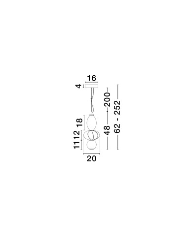 ΦΩΤΙΣΤΙΚΟ ΚΡΕΜΑΣΤΟ LED 18W 9009156 3000K...