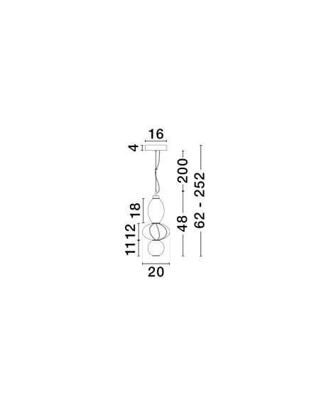 ΦΩΤΙΣΤΙΚΟ ΚΡΕΜΑΣΤΟ LED 18W 9009156 3000K ΚΕΡΑΜΙΚΟ ΜΠΕΖ ΟΠΑΛ ΓΥΑΛΙ