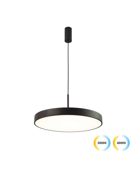 ΦΩΤΙΣΤΙΚΟ ΚΡΕΜΑΣΤΟ LED 40W 4235601 3000Κ-4000K CCT ΜΑΥΡΟ
