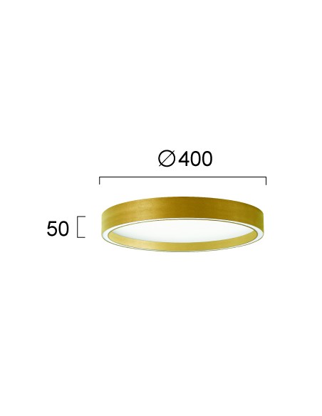 ΦΩΤΙΣΤΙΚΟ ΟΡΟΦΗΣ LED 30W 4292701 3000K/4000K CCT ΧΡΥΣΟ