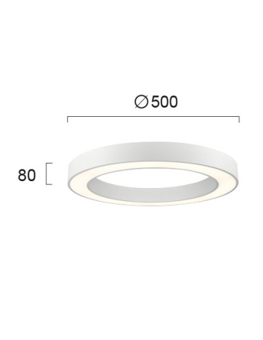 ΦΩΤΙΣΤΙΚΟ ΟΡΟΦΗΣ LED 38W APOLLO 4214100 ΛΕΥΚΟ