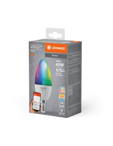 ΛΑΜΠΑ LED RGB 4.9W  E14 SMART WiFi RGB