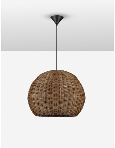 ΦΩΤΙΣΤΙΚΟ ΚΡΕΜΑΣΤΟ 9586667 RATTAN ΚΑΦΕ