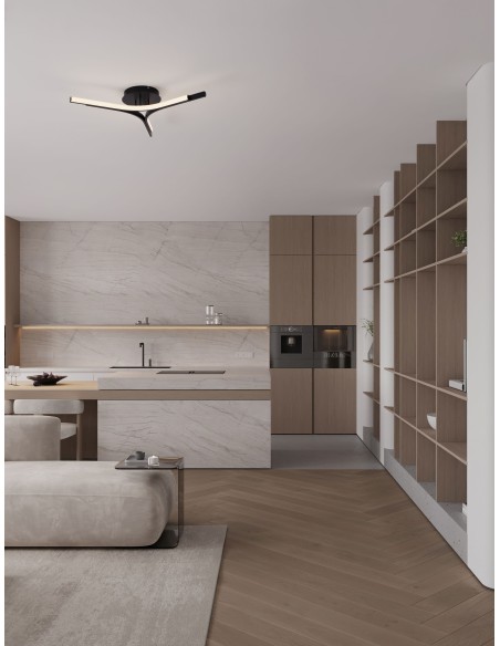 ΦΩΤΙΣΤΙΚΟ ΟΡΟΦΗΣ LED 29W 9100146 3000K ΜΑΥΡΟ DIMMABLE