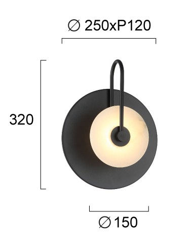 ΑΠΛΙΚΑ LED 6W 4341400 3000K ΜΕΤΑΛΛΟ ΤΕΧΝΗΤΗ...