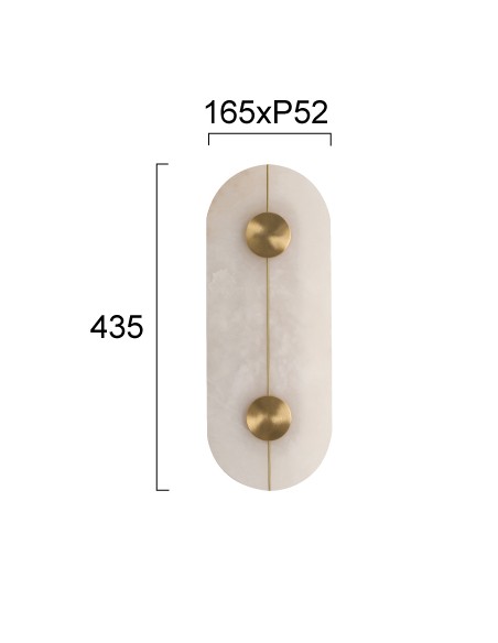 ΑΠΛΙΚΑ LED 14W 4295400 3000K ΜΑΡΜΑΡΟ ΜΕΤΑΛΛΟ ΛΕΥΚΟ ΧΡΥΣΟ