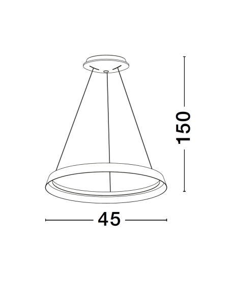 ΦΩΤΙΣΤΙΚΟ ΚΡΕΜΑΣΤΟ LED 38W 9030520 ΣΑΜΠΑΝΙΖΕ