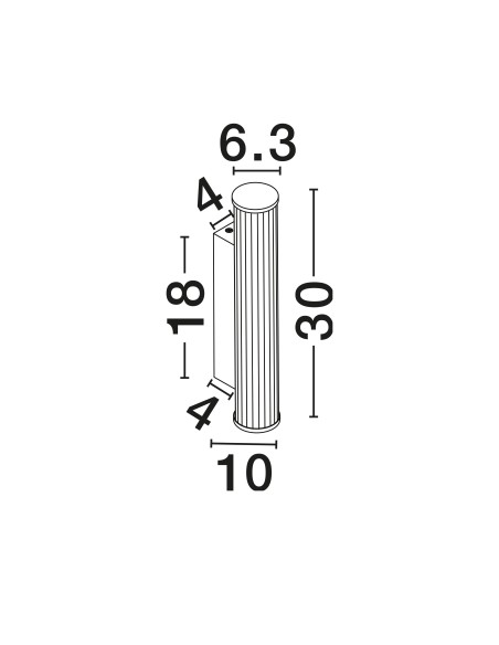 ΦΩΤΙΣΤΙΚΟ ΜΠΑΝΙΟΥ LED 7W 9215803 CCT 3000K-4000K ΜΑΥΡΟ ΙΡ44