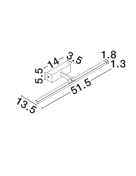 ΦΩΤΙΣΤΙΚΟ ΜΠΑΝΙΟΥ LED 12W 9117307 3000-4000K CCT ΧΡΩΜΙΟ