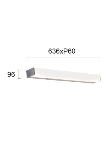ΑΠΛΙΚΑ 4212300 LED 30W 3000K ΧΡΩΜΙΟ