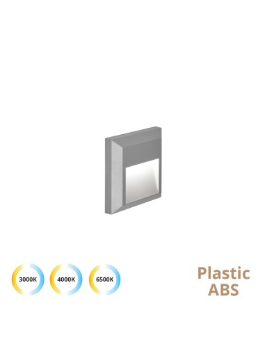 ΑΠΛΙΚΑ ΠΛΑΣΤΙΚΗ  LED 110.4137800 ΓΚΡΙ