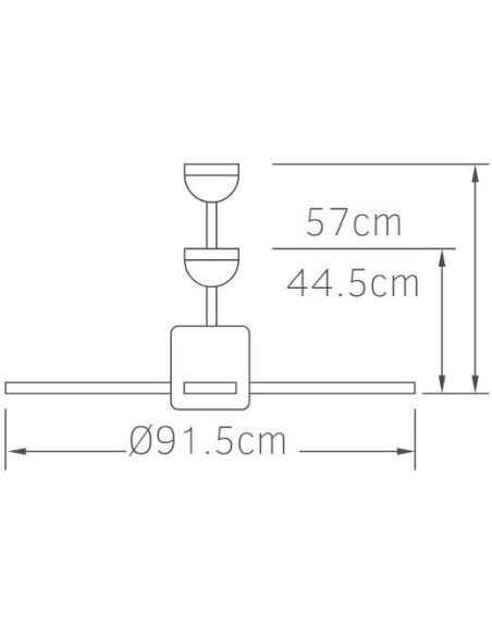 ΑΝΕΜΙΣΤΗΡΑΣ ΟΡΟΦΗΣ LED 18W 02-00320 3000-4000-6500K 1500LUMEN WENGE ΜΑΥΡΟ  36' ΜΕ ΤΗΛΕΧΕΙΡΙΣΤΗΡΙΟ