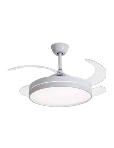 ΑΝΕΜΙΣΤΗΡΑΣ ΟΡΟΦΗΣ LED 60W 42' 3000K-4000K-6500K 6800LUMEN  02-00315 ΛΕΥΚΟ ΑΝΑΔΙΠΛΟΥΜΕΝΟΣ