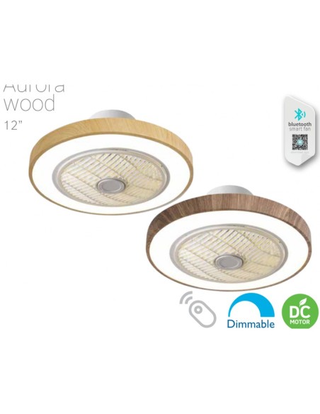 ΑΝΕΜΙΣΤΗΡΑΣ ΟΡΟΦΗΣ LED 45W 02-00190 3000K-4000K-6500K 50CM ΛΕΥΚΟ-ΚΑΦΕ ΜΕ ΤΗΛΕΧΕΙΡΙΣΤΗΡΙΟ DIMMABLE