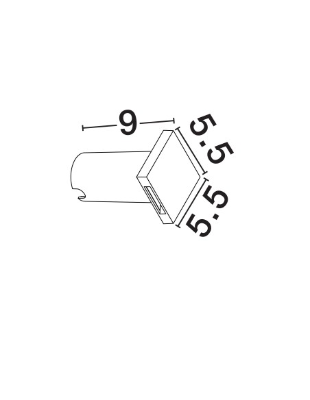 ΣΠΟΤ ΧΩΝΕΥΤΟ LED 1W 9019219 3000K ΛΕΥΚΟ IP67